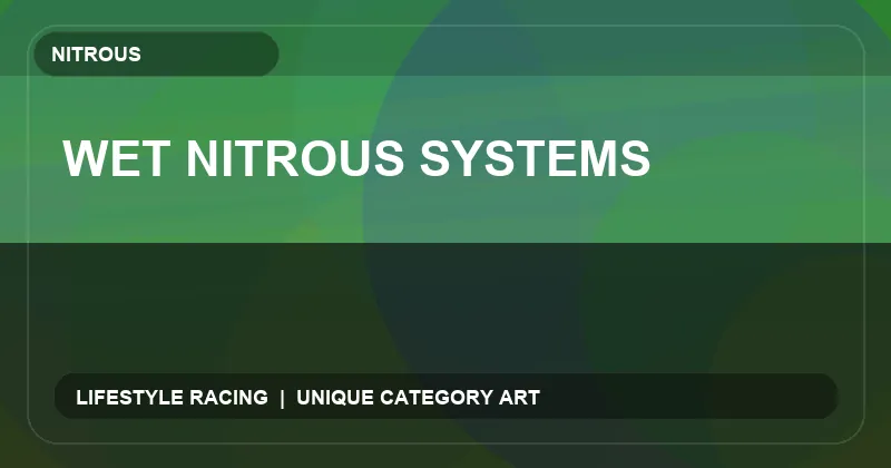 Wet Nitrous Systems